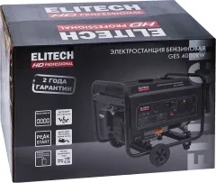 Бензиновый генератор Elitech GES 4000RW (205548) — фото 10