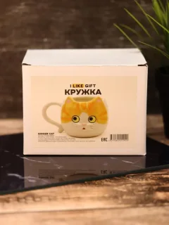 Кружка ILikeGift Ginger cat FC25AL031747 (orange) — фото 7