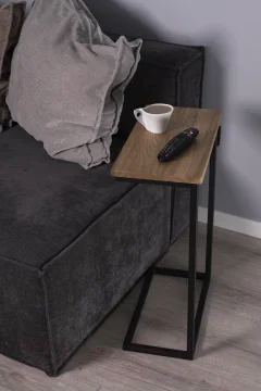 Приставной столик Stal-Massiv Goose (черный/дуб натуральный) — фото 8