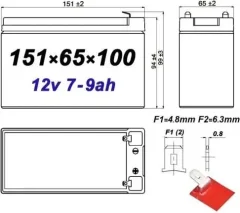 Аккумуляторная батарея BB HRL 9-12XP (12В/9Ач) — фото 8