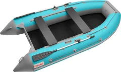 Надувная лодка Roger Boat Hunter 3000 (без киля, бирюзовый/серый комби) — фото 1