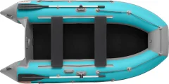 Надувная лодка Roger Boat Hunter 3000 (без киля, бирюзовый/серый комби) — фото 2