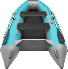 Надувная лодка Roger Boat Hunter 3000 (без киля, бирюзовый/серый комби) — фото 4