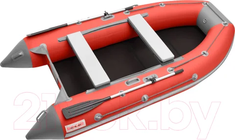 Надувная лодка Roger Boat Hunter 3200 (без киля, красный/серый)