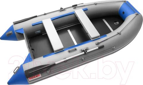 Надувная лодка Roger Boat Hunter Keel 3000 (малокилевая, серый/синий)