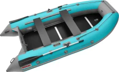 Надувная лодка Roger Boat Hunter keel 3000 (малокилевая, бирюзовый/серый комби) — фото 1