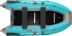 Надувная лодка Roger Boat Hunter keel 3000 (малокилевая, бирюзовый/серый комби) — фото 2