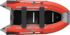 Надувная лодка Roger Boat Hunter keel 3200 (малокилевая, красный/серый комби) — фото 2