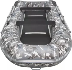 Надувная лодка Roger Boat Hunter keel 3200 (малокилевая, серый камуфляж/графит комби) — фото 9