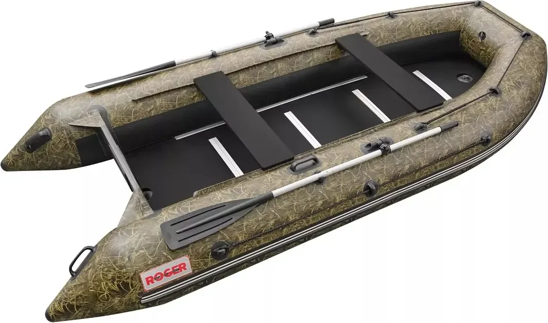 Надувная лодка Roger Boat Hunter keel 3200 (малокилевая, камуфляж камыш/черный комби)