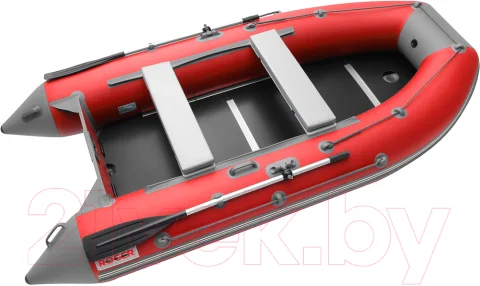 Надувная лодка Roger Boat Hunter Keel 3500 (малокилевая, красный/серый)