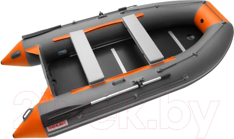 Надувная лодка Roger Boat Hunter Keel 3500 (малокилевая, графит/оранжевый)