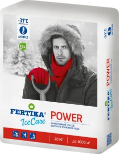 Противогололедный реагент Fertika Icecare Power -30C (20кг) — фото 1