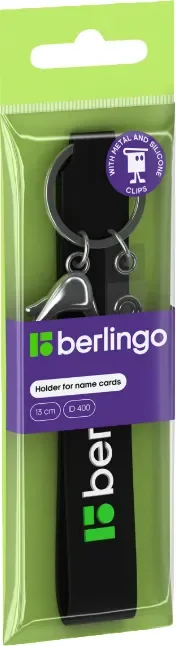 Держатель для бейджа Berlingo ID 400 / PDk_01016 (черный) — фото 2
