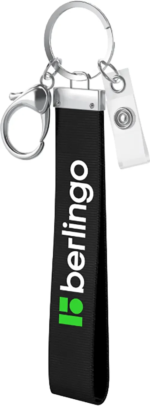 Держатель для бейджа Berlingo ID 400 / PDk_01019 (черный)