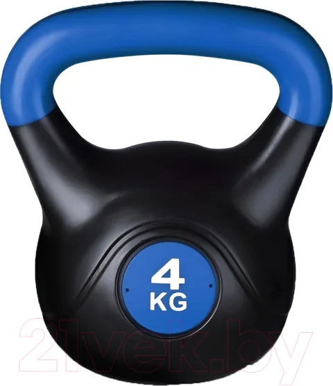 Гиря Indigo Sport IN125 (4кг, черный/синий)