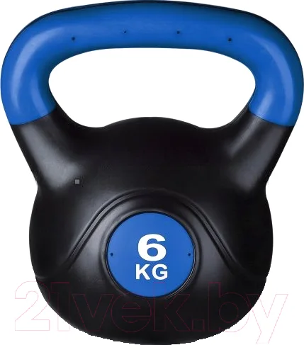Гиря Indigo Sport IN125 (6кг, черный/синий)