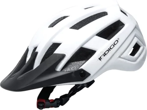 Защитный шлем Indigo Sport IN371 (р.55-61см, белый/черный)