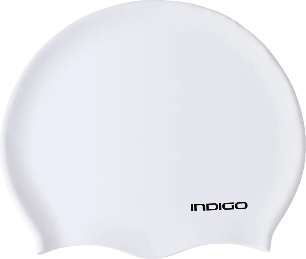 Шапочка для плавания Indigo Sport IN386 (р.55-60, белый)