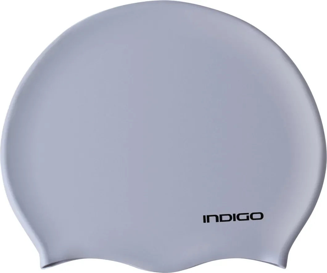 Шапочка для плавания Indigo Sport IN386 (р.55-60, серый)