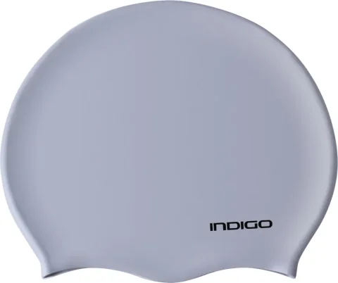 Шапочка для плавания Indigo Sport IN386 (р.55-60, серый)