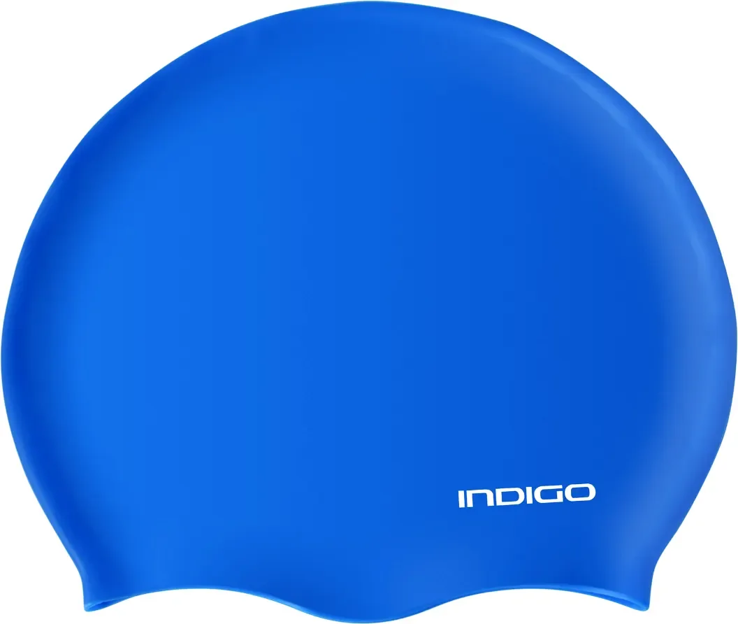 Шапочка для плавания Indigo Sport IN386 (р.55-60, синий)