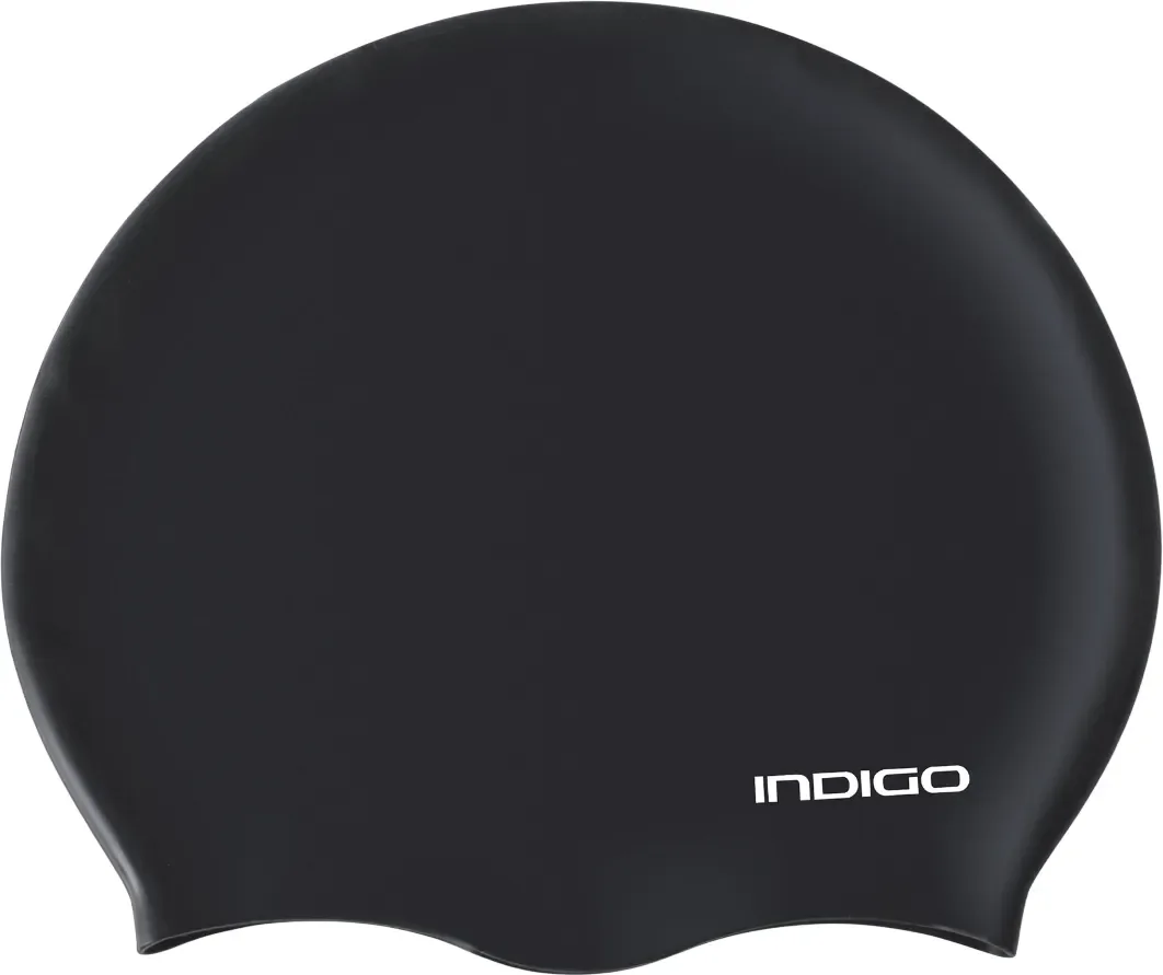Шапочка для плавания Indigo Sport IN386 (р.55-60, черный)