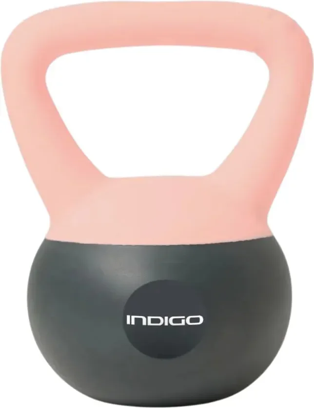 Гиря Indigo Sport IN405 (6кг, розово-серый)