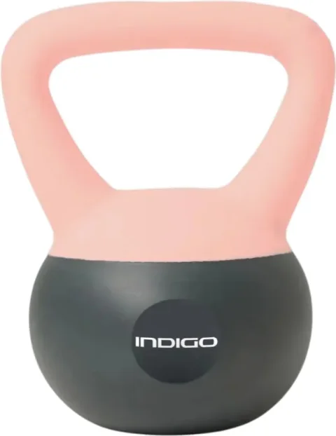 Гиря Indigo Sport IN405 (6кг, розово-серый)