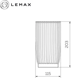 Подставка для кухонных приборов Lemax LB-12 BSG (матовое золото) — фото 5
