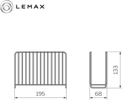 Салфетница Lemax LB-14 BL (матовый черный) — фото 7
