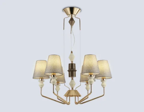 Люстра Ambrella LH75401/6 GD/GR (золото/серый)