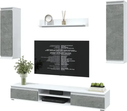 Горка для гостиной Interline Neo-10 (белый платинум/керамика)