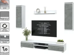 Горка для гостиной Interline Neo-10 (белый платинум/керамика) — фото 10