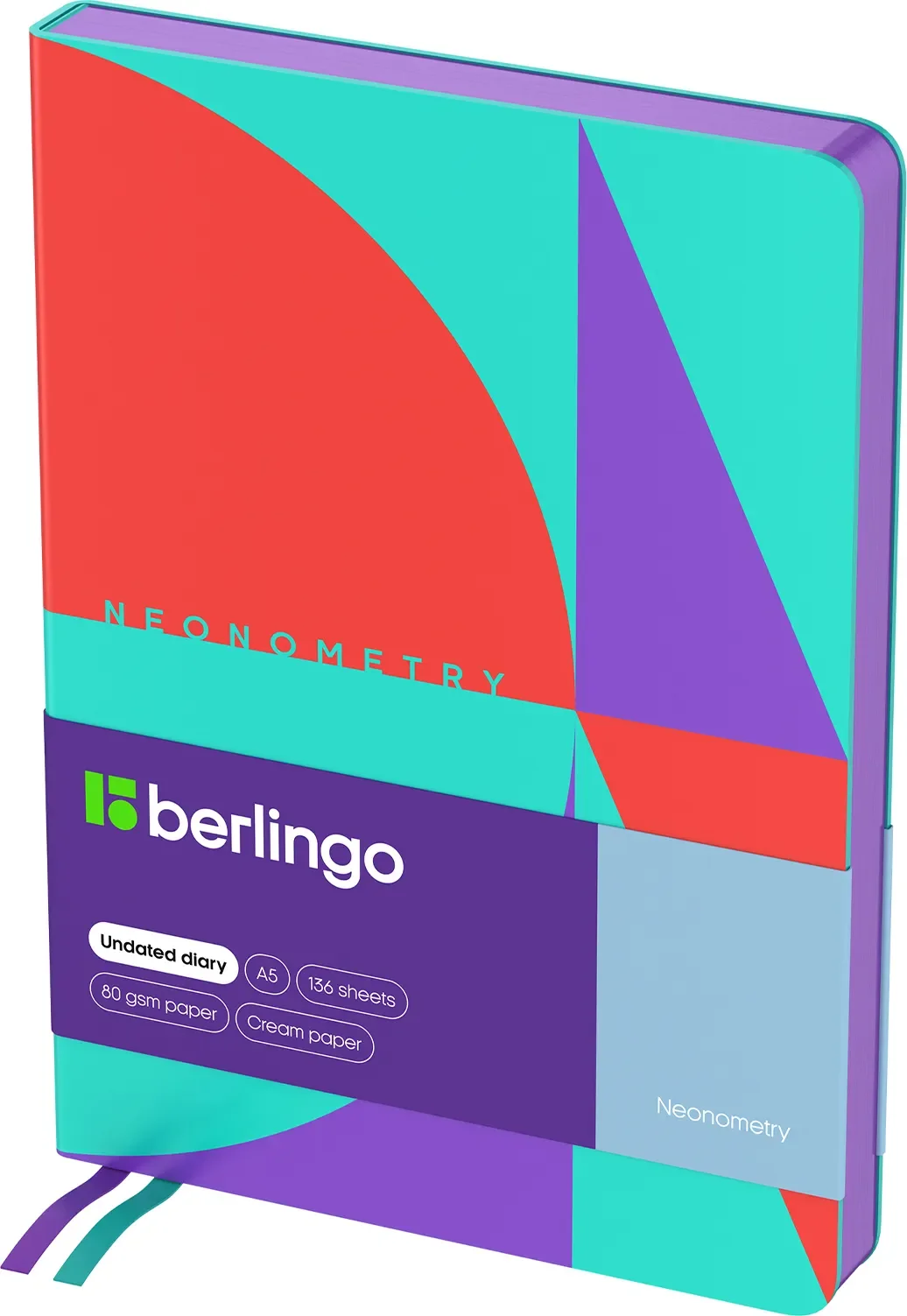 Ежедневник Berlingo Neonometry А5 / UD3_01S23 (136л)