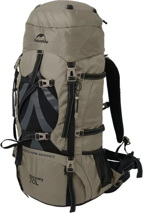 Рюкзак туристический Naturehike NH70B070-B 70L / 6975641887461 (бежевый)