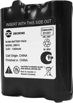 Аккумуляторная батарея для рации Decross NiMH DB013 1300mA / DC0080206001000 — фото 1