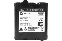 Аккумуляторная батарея для рации Decross NiMH DB013 1300mA / DC0080206001000 — фото 6