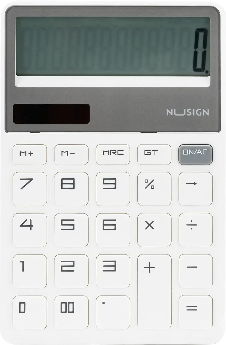 Калькулятор Deli Nusign ENS042 (белый)