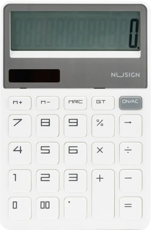 Калькулятор Deli Nusign ENS042 (белый)