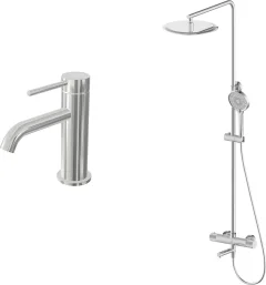 Душевая система со смесителем Oliveeka OL-739902+88139017-BN — фото 1