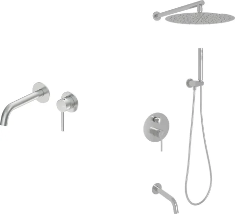 Душевая система со смесителем Oliveeka OL-88939017+88869017-BN