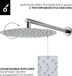 Душевая система со смесителем Oliveeka OL-88939017-CR (хром) — фото 4
