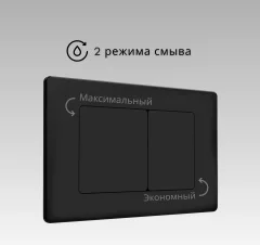 Кнопка для инсталляции Oliveeka OL-E12-MB (черный матовый) — фото 4