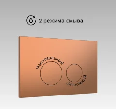 Кнопка для инсталляции Oliveeka OL-R4-BRG (розовое золото) — фото 4