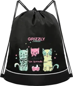 Мешок для обуви Grizzly OM-50-111 (черный) — фото 3