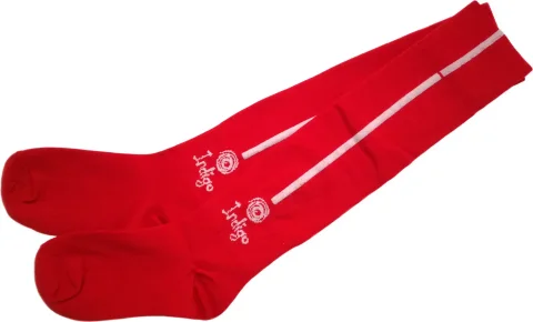 Гетры футбольные Indigo Sport PET22N (р-р 43-44, красный)