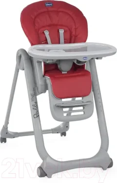 Стульчик для кормления Chicco Polly Magic Relax (red) — фото 6