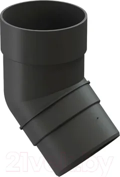 Колено трубы водосточной Docke Premium 45 градусов (графит) — фото 3