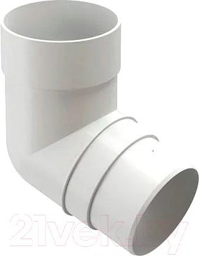Колено трубы водосточной Docke Premium 72 градуса (пломбир)